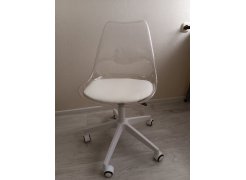 Компьютерное кресло Kolin с подушкой clear / white фото покупателя 435