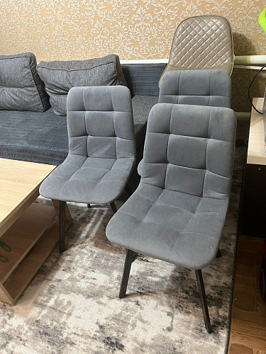 Комплект стульев Чилли 2 шт бежевый / черный фото покупателя 553