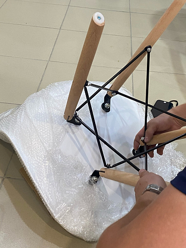 Пластиковый стул Eames PC-015 серый фото покупателя 413