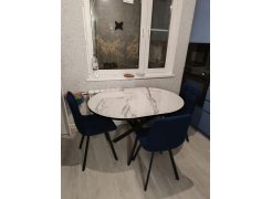 Стул на металлокаркасе Чилли розовый / черный каркас фото покупателя 574