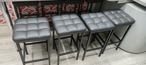 Барный стул Лофт катания лаванда / белый матовый фото покупателя 64