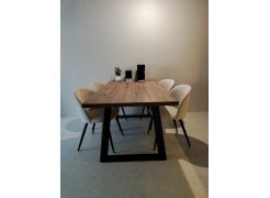 Стул на металлокаркасе Gabi 1 бежевый / черный с серебряными наконечниками фото покупателя 415