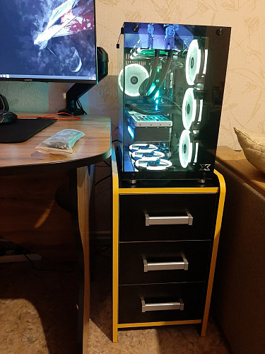 Тумба Ханна черная / красная - Уцененный экземпляр фото покупателя 86