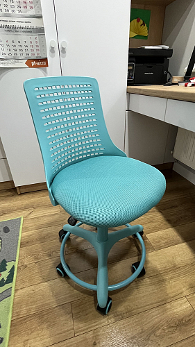 Компьютерное кресло Kiddy/Кидди розовое ткань (сетка) фото покупателя 2