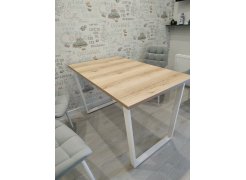 Деревянный стол Барон О 200 х 90 черная пленка шагрень / белый фото покупателя 28