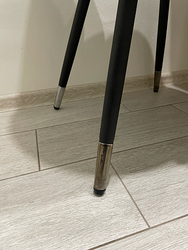 Стул на металлокаркасе Gabi dark beige / black / silver фото покупателя 131