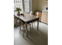 Пластиковый стул Victoria clear gray фото покупателя 2