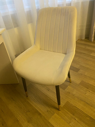 Стул на металлокаркасе Seda 1 green / gold / black фото покупателя 70