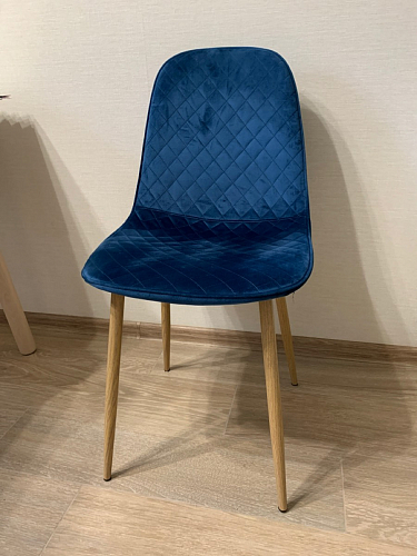 Стул на металлокаркасе Capri голубой фото покупателя 99