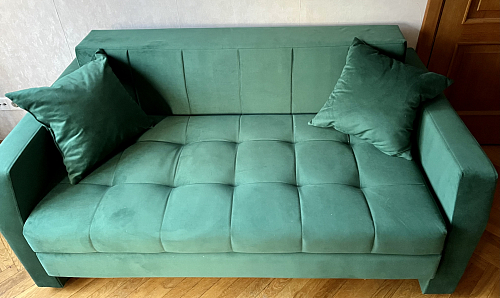 Диван Дельта-Арт велюр голубой фото покупателя 4