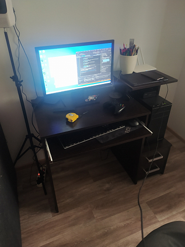 Компьютерный стол Джаз-24 левый дуб сонома фото покупателя 23