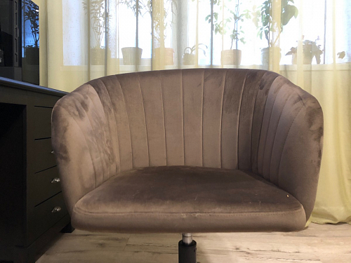 Компьютерное кресло Тибо confetti chocolate / белый фото покупателя 84