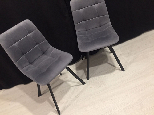 Стул на металлокаркасе Чилли синий / белый фото покупателя 886