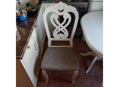 Стул деревянный Андромеда ivory white / коричневый S 168-7 фото покупателя 1