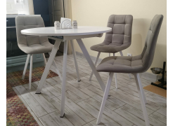 Стул на металлокаркасе Чилли горчичный / белый фото покупателя 706