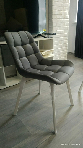 Стул на металлокаркасе Челси бирюзовый / черный фото покупателя 80