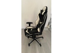 Компьютерное кресло Racer черное / голубое фото покупателя 28