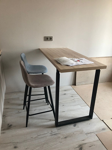 Полубарный стул 350S голубой TD3052-4 / черный фото покупателя 2