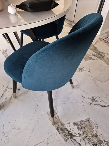 Стул на металлокаркасе Gabi latte / gold / black фото покупателя 614