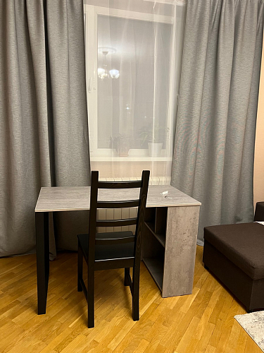 Письменный стол Битти Лофт 116х60х75 креатель / черный матовый фото покупателя 86