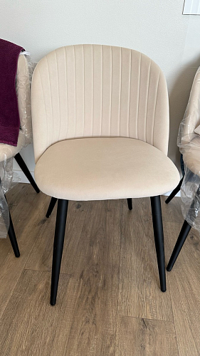 Стул на металлокаркасе Gabi gray / black фото покупателя 514