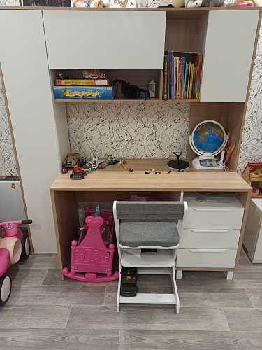 Компьютерный стол Комфорт 12.95 N дуб сонома / темно-серый фото покупателя 26