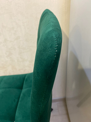 Стул на металлокаркасе Чилли К светло-серый велюр / черный каркас фото покупателя 703