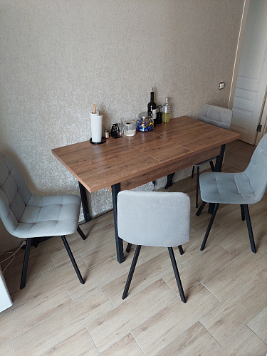 Комплект стульев Чилли 4 шт темно-серый / черный фото покупателя 72