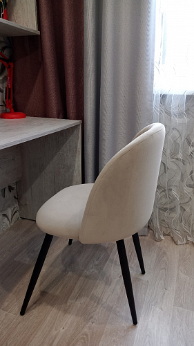 Стул на металлокаркасе Gabi gray / black фото покупателя 793