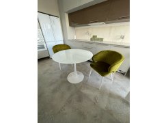 Стеклянный стол Tulip 90 black фото покупателя 42