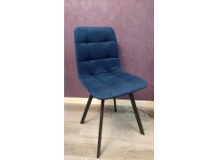 Стул на металлокаркасе Чилли синяя ткань / белый фото покупателя 164