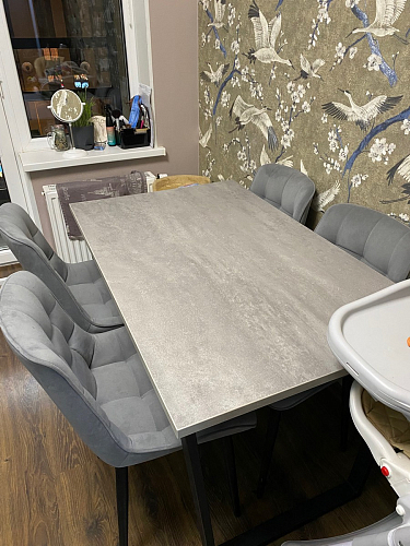 Деревянный стол Лота Лофт 120x75 дуб крафт табачный / черный матовый фото покупателя 808