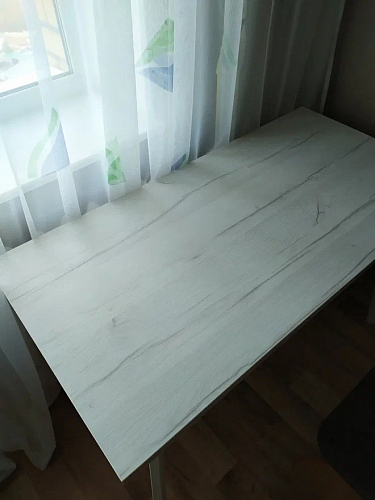 Стол Тринити Лофт 120 32 мм дуб галифакс табако / черный матовый фото покупателя 19