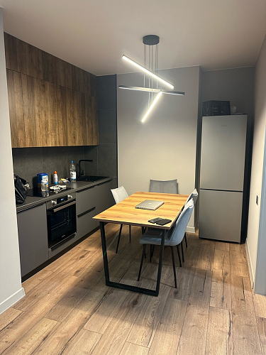 Деревянный стол Лота Лофт 140х80 черный матовый / бетон светлый фото покупателя 549