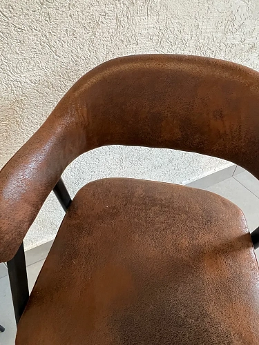 Стул на металлокаркасе Twin brown / black фото покупателя 5