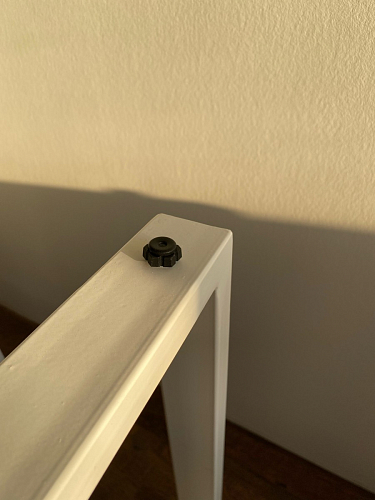 Деревянный стол Барон О 200 х 90 белая пленка шагрень / черный фото покупателя 19