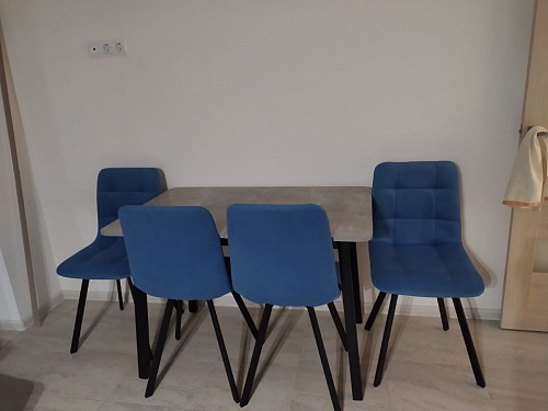 Стул на металлокаркасе Чилли горчичный / черный фото покупателя 1329