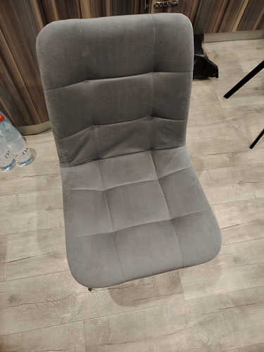 Стул на металлокаркасе Чилли темно-серый / черный каркас фото покупателя 517