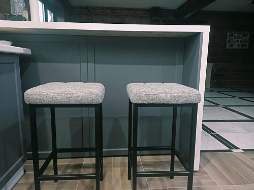 Барный стул Лофт катания лаванда / белый матовый фото покупателя 28