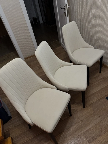 Стул на металлокаркасе Kora light purple / black фото покупателя 31