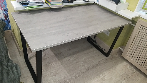 Стол раскладной Лота Лофт 120 25 мм юта / черный матовый фото покупателя 1027