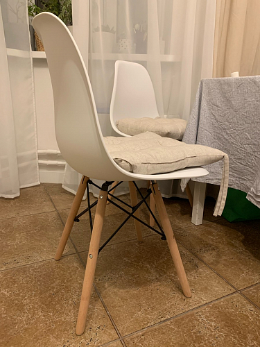 Пластиковый стул Eames PC-015 желтый фото покупателя 392