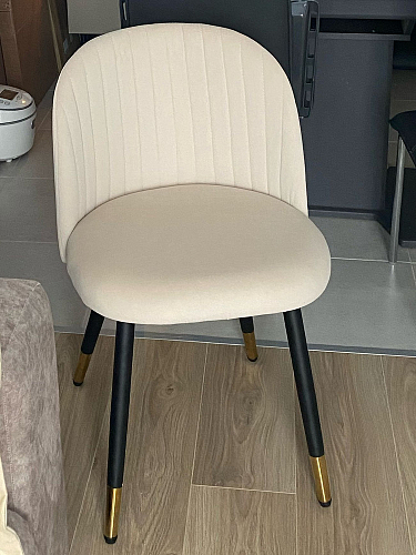 Стул на металлокаркасе Gabi latte / gold / black фото покупателя 854