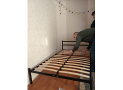 Односпальная кровать Фади 80х200 черная фото покупателя 983