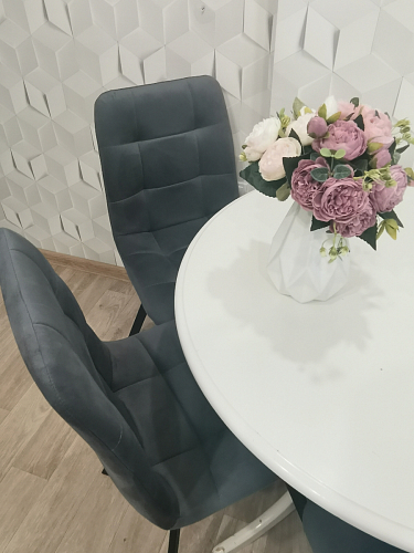 Стул на металлокаркасе Чилли черный / зеленый фото покупателя 1033