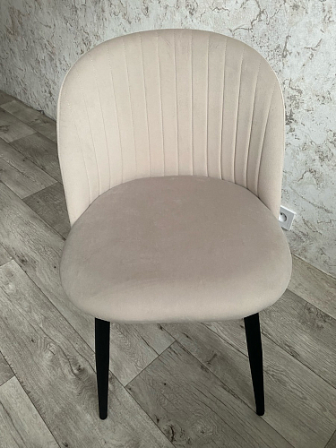 Стул на металлокаркасе Gabi 1 beige / black фото покупателя 290