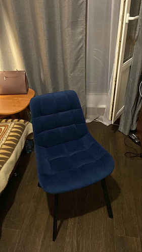 Стул на металлокаркасе Челси бежевый / черный фото покупателя 57