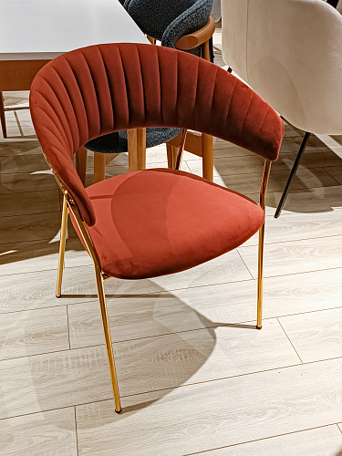 Кресло Turin велюр серый / черный из шоурума 14