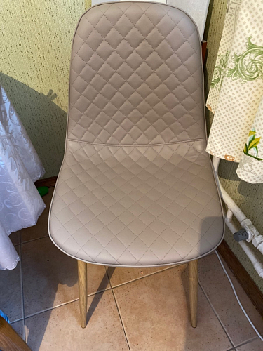 Стул на металлокаркасе Capri dark beige / white фото покупателя 84