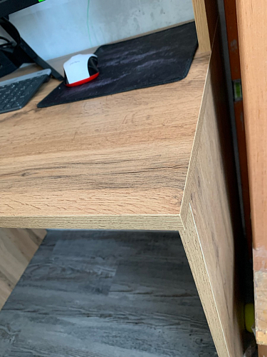 Письменный стол Лайт 03.243 дуб золотой (craft) / белый премиум фото покупателя 42